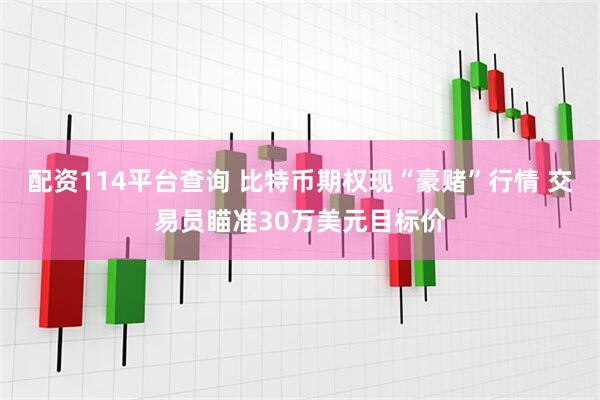 配资114平台查询 比特币期权现“豪赌”行情 交易员瞄准30万美元目标价